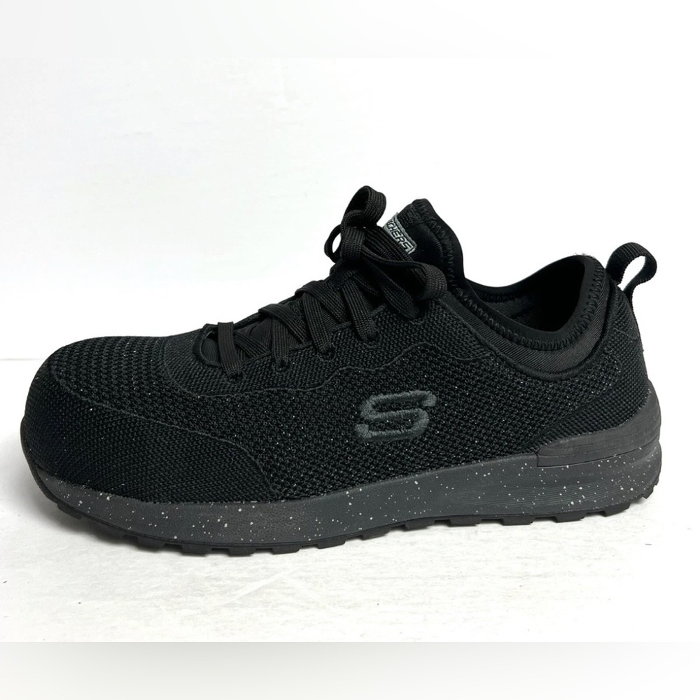 Skechers Women's Work Bulkin-Balran Sneaker Black 7.5 M